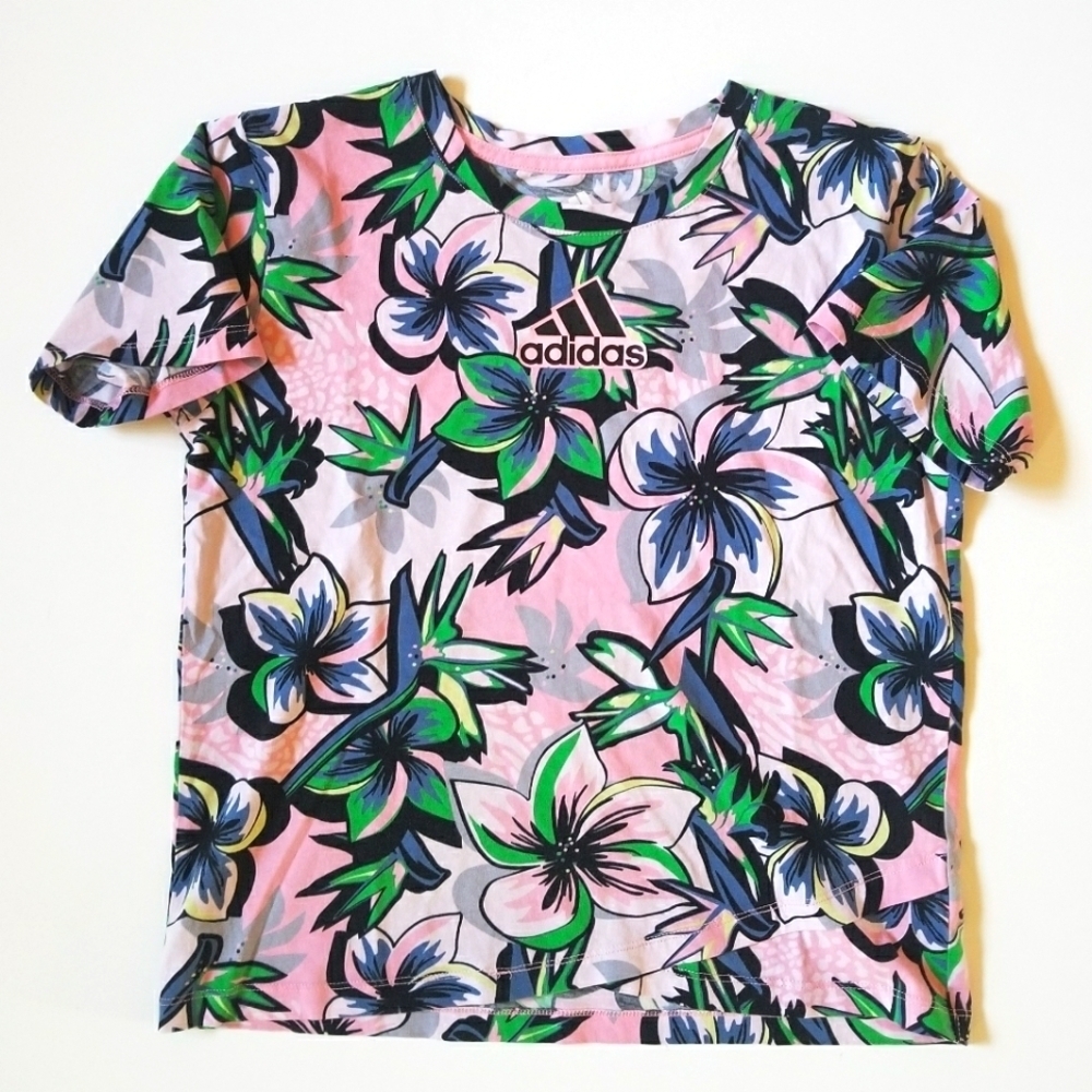 🌸 Adidas Tropical Floral Shirt